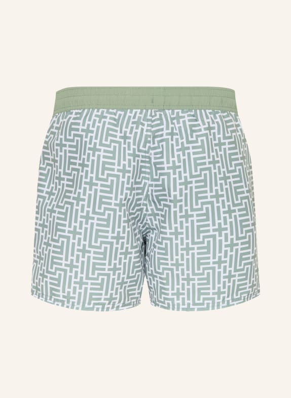 FIRE+ICE Zwemshort NELSON2 LICHTGROEN / NEONORANJE / WIT