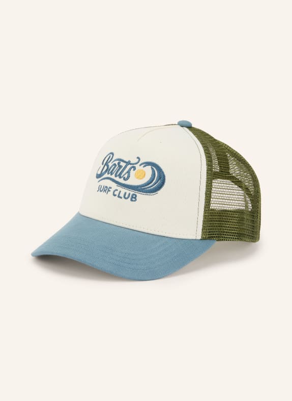 Barts Czapka DOUDLE BIAŁY / CIEMNOZIELONY / JASNONIEBIESKI