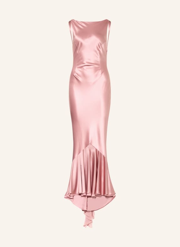 RETROFÊTE AMBROSIA evening dress with flounces ROSE