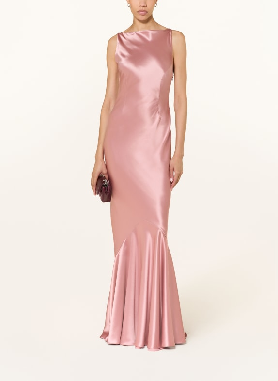 RETROFÊTE Abendkleid AMBROSIA mit Volants ROSÉ