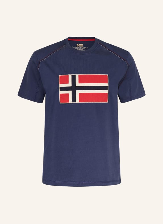 NAPAPIJRI T-Shirt S-REFLECT DUNKELBLAU / ROT / WEISS