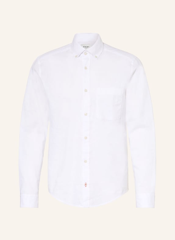JOOP! JEANS HALi Regular Fit overhemd met linnen WIT