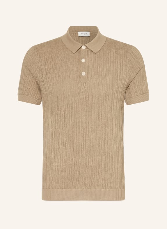 JOOP! JEANS Dzianinowa koszulka polo COLINOR BEŻOWY