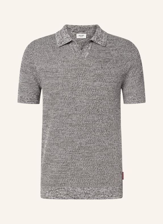 JOOP! JEANS Gebreid poloshirt ADRIANOR MARRON FONCÉ / ECRU