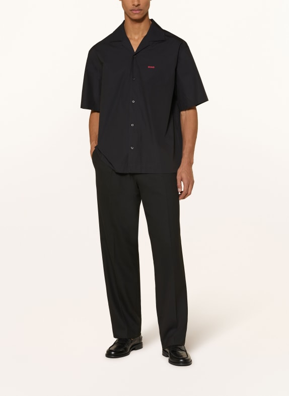 HUGO Resorthemd ESPINO Comfort Fit ZWART