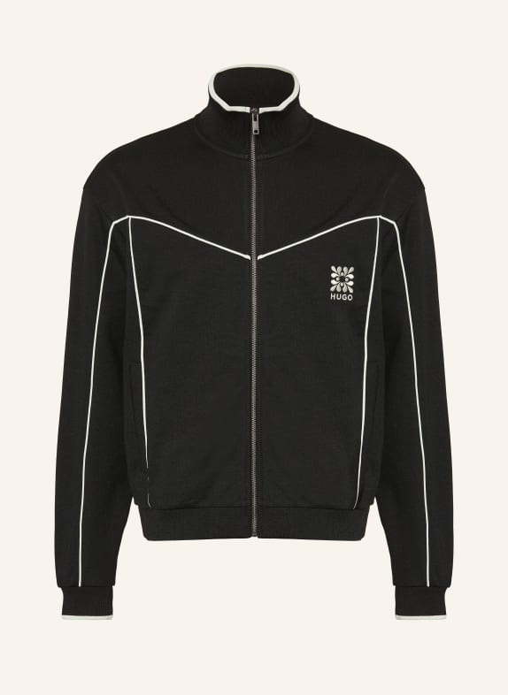 HUGO Sweatjack DARYNT ZWART / ECRU