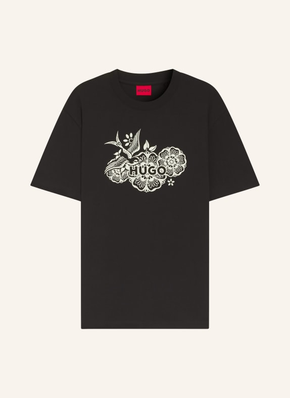 HUGO T-shirt DANGEN ZWART