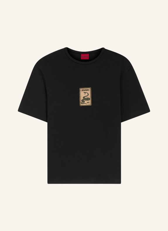 HUGO T-Shirt DOBUL SCHWARZ