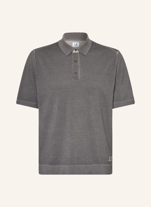 C.P. COMPANY Jersey-poloshirt DONKERGRIJS