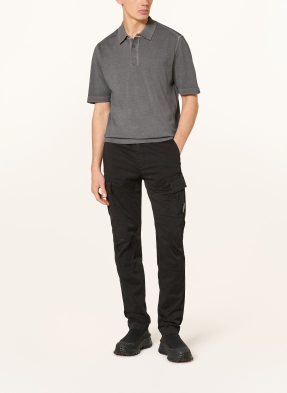 C.P. COMPANY Jersey-poloshirt DONKERGRIJS