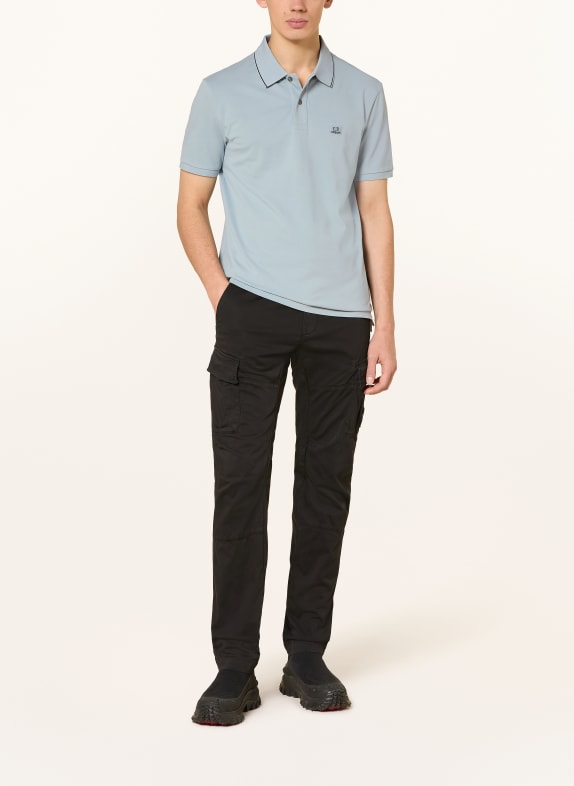 C.P. COMPANY Jersey-poloshirt LICHTBLAUW