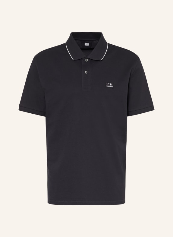 C.P. COMPANY Piqué-poloshirt DONKERBLAUW