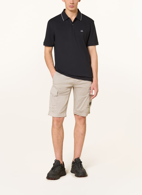C.P. COMPANY Piqué-poloshirt DONKERBLAUW