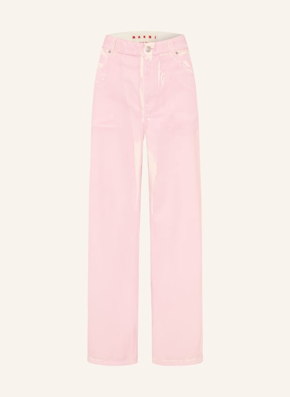 MARNI Jeans à jambes larges PRC13 PINK GUMMY