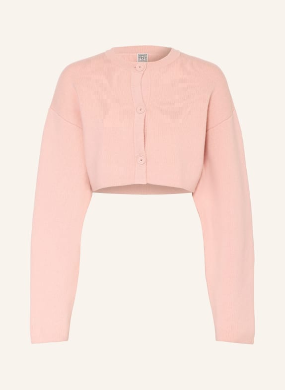 TOTEME Cropped-Strickjacke ROSÉ