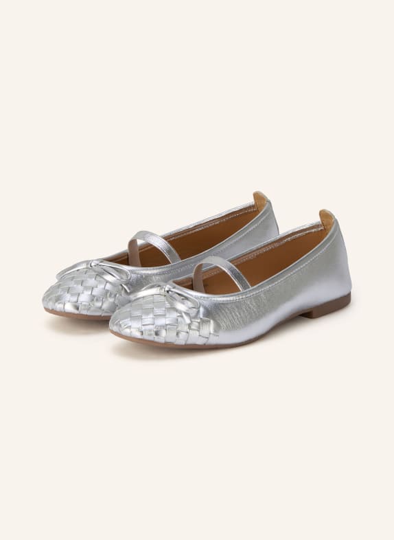 GIOSEPPO Mary-Jane-Ballerinas LARE SILBER