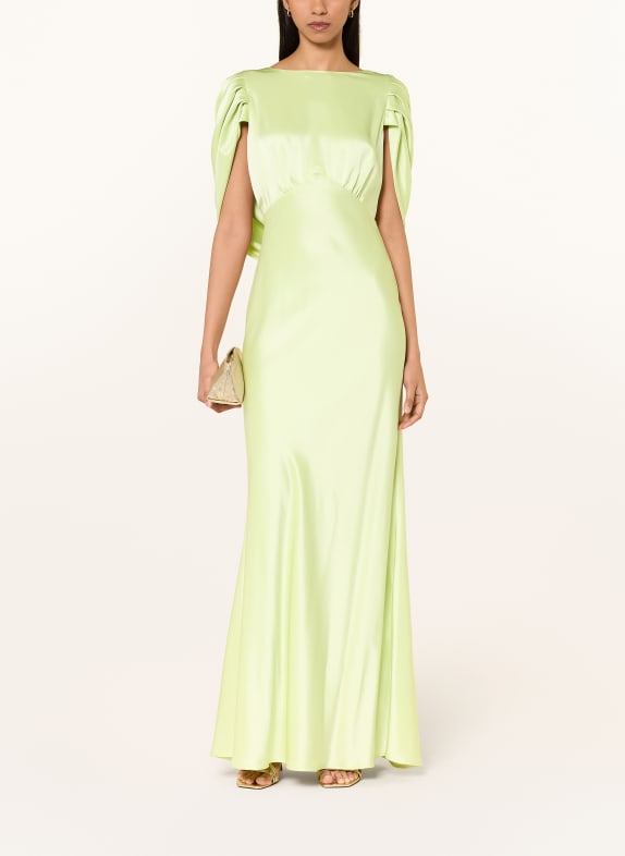MALINA Satinkleid LOUISE HELLGRÜN