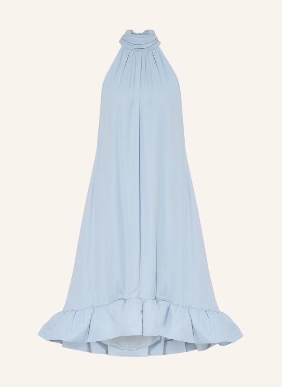 MALINA Jurk SABRINA met ruches LICHTBLAUW