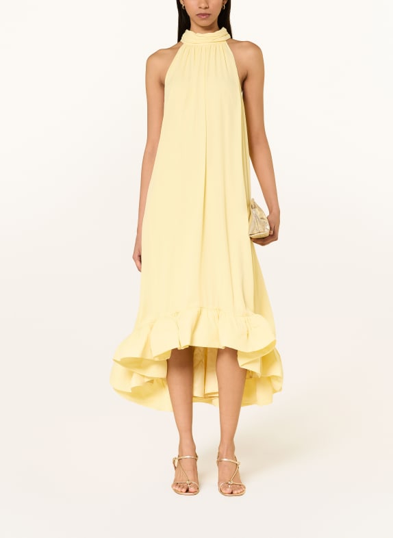 MALINA Kleid SABRINA mit Volants HELLGELB