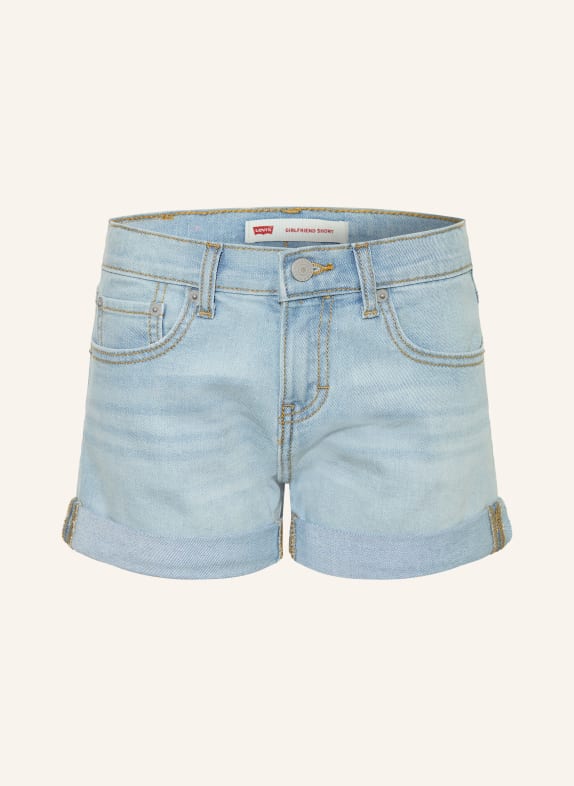 Levi's® Jeansshorts GIRLFRIEND SHORT Slim Fit HELLBLAU