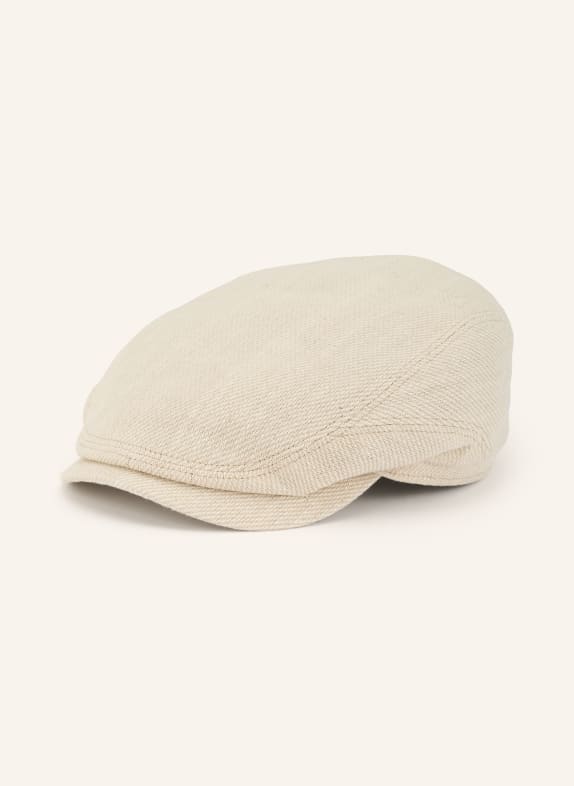 STETSON Casquette plate avec visière en lin BEIGE