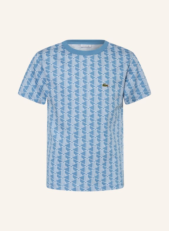 LACOSTE T-shirt LICHTBLAUW / WIT