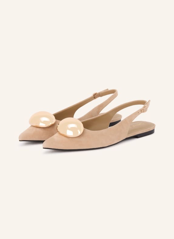 jeffrey campbell Slingballerinas TACTFUL BEIGE / GOUD
