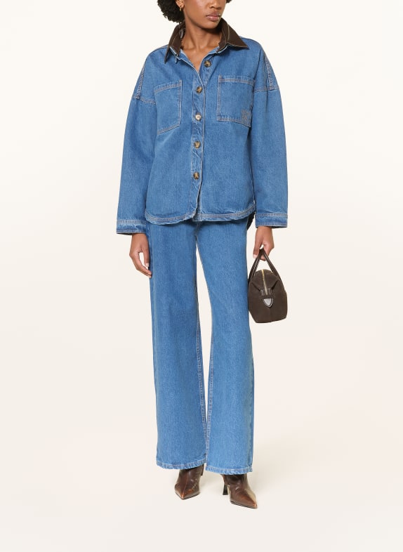 STUDIO AR Wide Leg Jeans ALINE BLUE BLUE