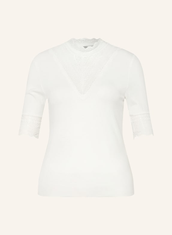 ONLY T-Shirt mit Spitze CREME