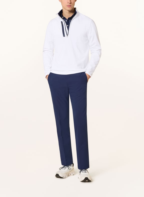 RLX RALPH LAUREN functional shirt WHITE / DARK BLUE