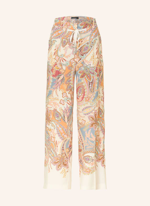 CAMBIO ADRIENNE wide-leg pants LIGHT GREEN / PINK / YELLOW