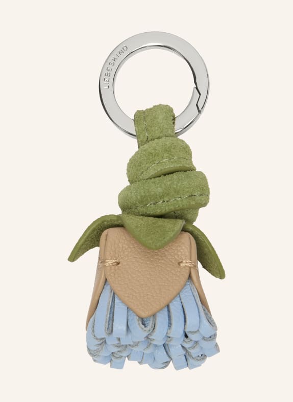 LIEBESKIND porte-clés BLEU CLAIR / ARGENT / VERT