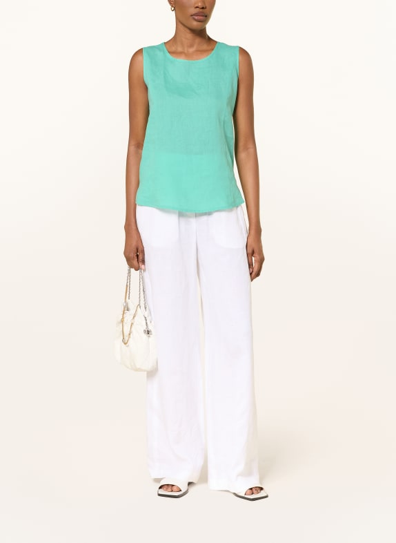 lilienfels Linnen top TURQUOISE