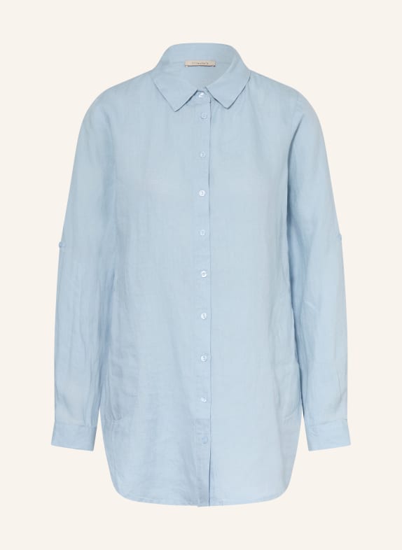 lilienfels Hemdbluse aus Leinen HELLBLAU