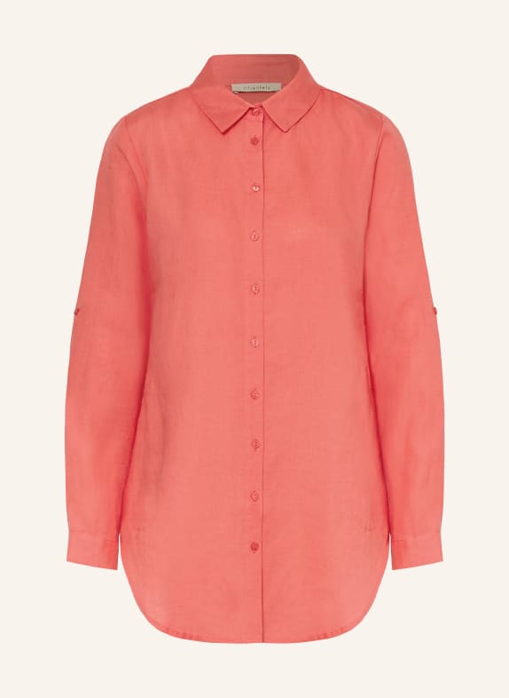 lilienfels Hemdbluse aus Leinen HELLROT