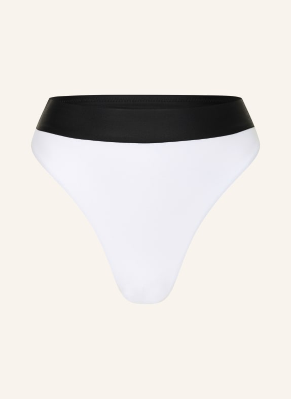 GOLDBERGH Bikinibroekje met hoge taille OCEANE WIT / ZWART