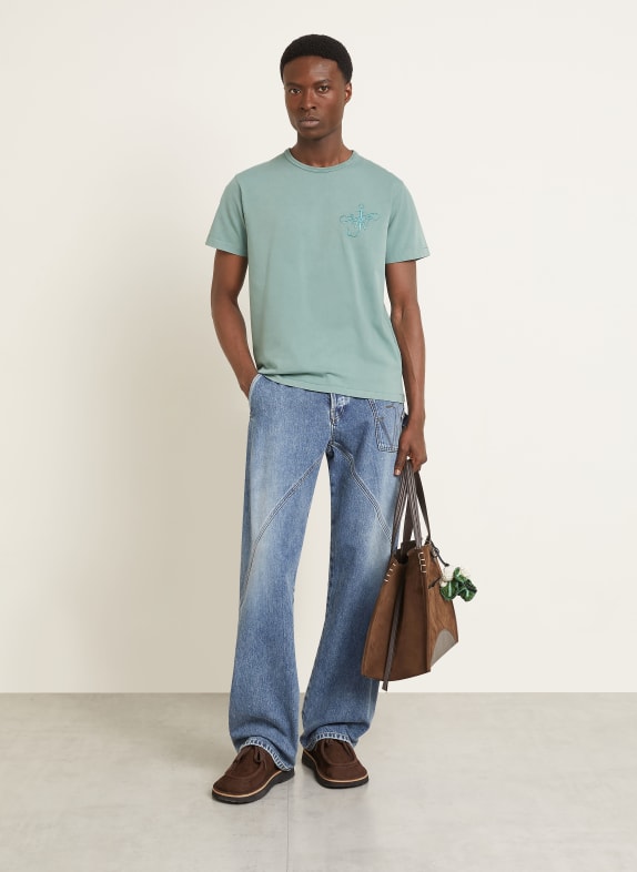JW ANDERSON T-shirt VERT CLAIR