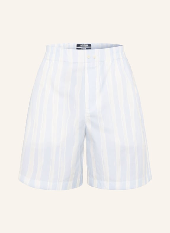 JACQUEMUS Shorts LE SHORT CALECON HELLBLAU / WEISS