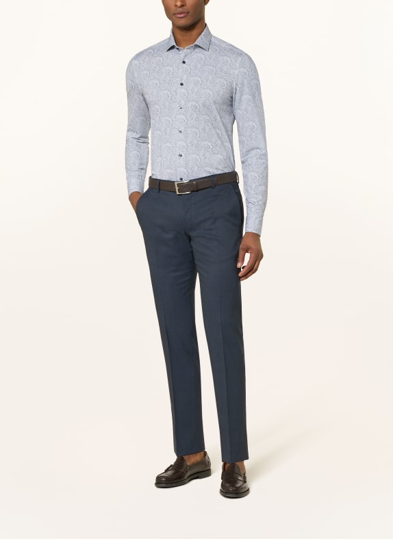 OLYMP Hemd Level Five body fit DUNKELBLAU / WEISS