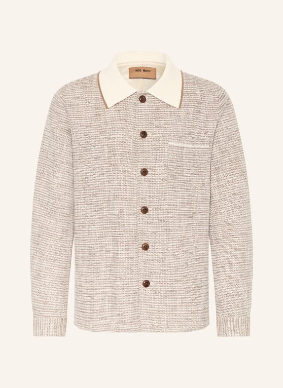 MOS MOSH Gallery Strickjacke MMGBALLARD BEIGE / BRAUN