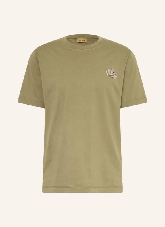 MOS MOSH Gallery T-Shirt MMGMOTION KHAKI / GRAU / SCHWARZ