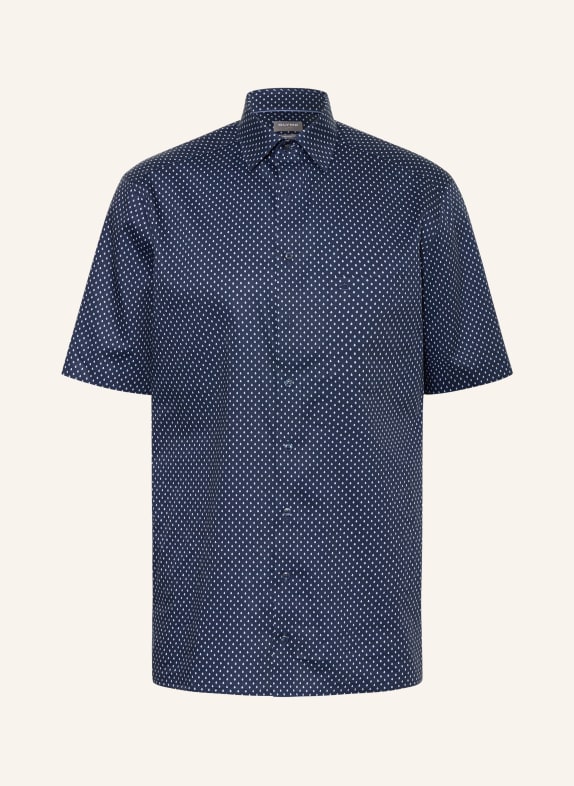 OLYMP Chemise à manches courtes Luxor coupe confortable BLEU FONCÉ / BLEU CLAIR / BLANC