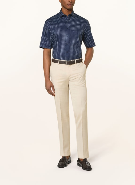 OLYMP Kurzarm-Hemd Luxor comfort fit DUNKELBLAU / HELLBLAU / WEISS