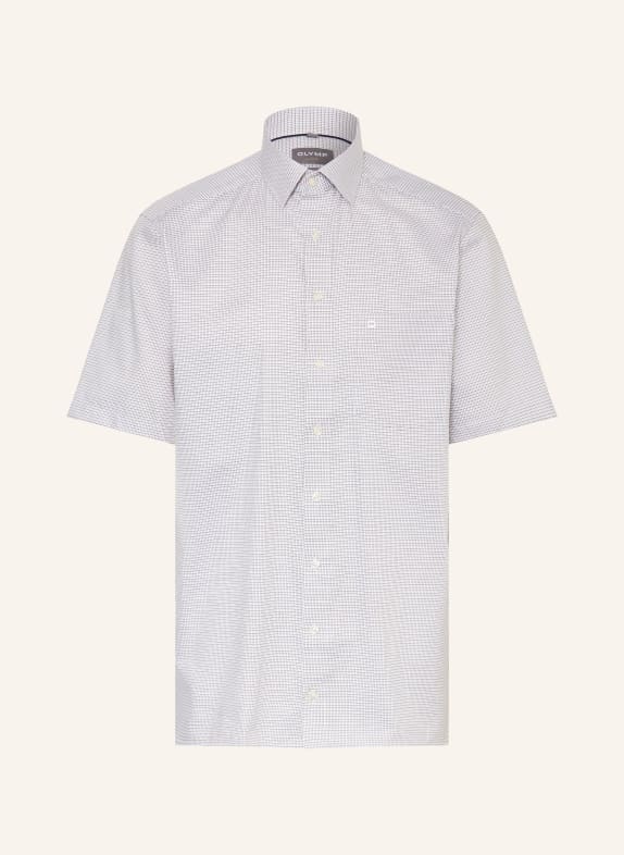 OLYMP Kurzarm-Hemd Luxor comfort fit WEISS / BRAUN / SCHWARZ