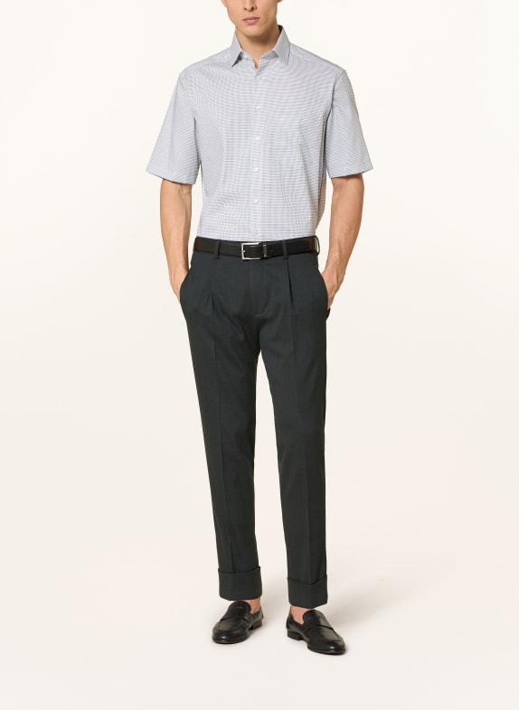 OLYMP Kurzarm-Hemd Luxor comfort fit GRÜN / ECRU