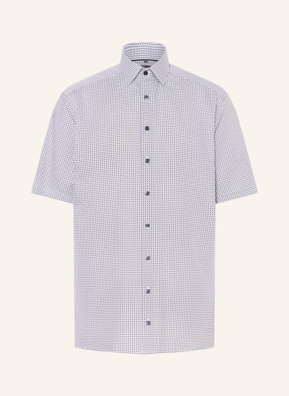 OLYMP Kurzarm-Hemd Luxor comfort fit WEISS / DUNKELBLAU