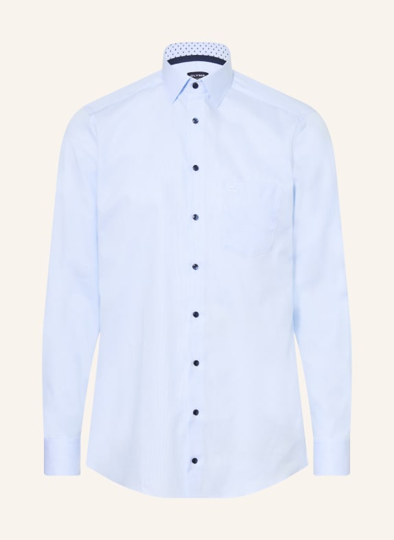 OLYMP Hemd Luxor modern fit mit extralangem Arm HELLBLAU / WEISS