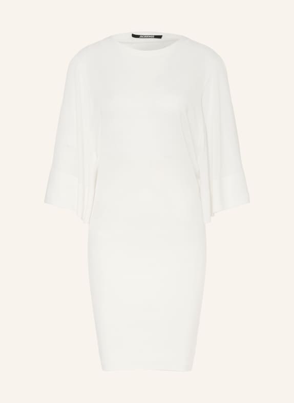 JACQUEMUS Robe en maille LA ROBE MAILLE MANANCO en laine mérinos BLANC
