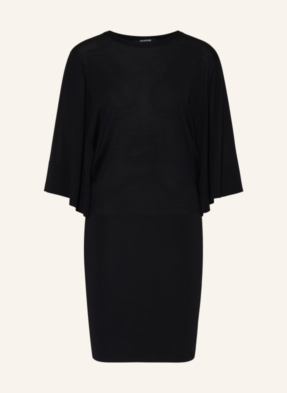 JACQUEMUS Strickkleid LA ROBE MAILLE MANANCO aus Merinowolle SCHWARZ