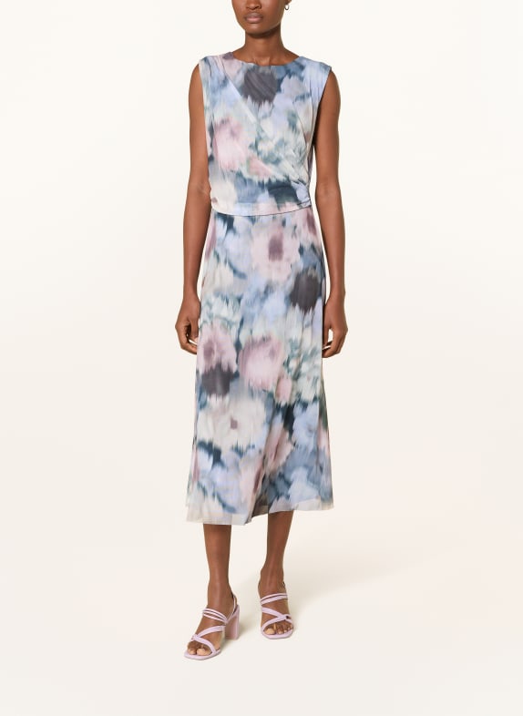 SWING Mesh-Kleid HELLBLAU / ALTROSA / PETROL